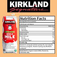 Sữa hữu cơ Kirkland Organic Whole Milk 236ml của Mỹ 18 hộp