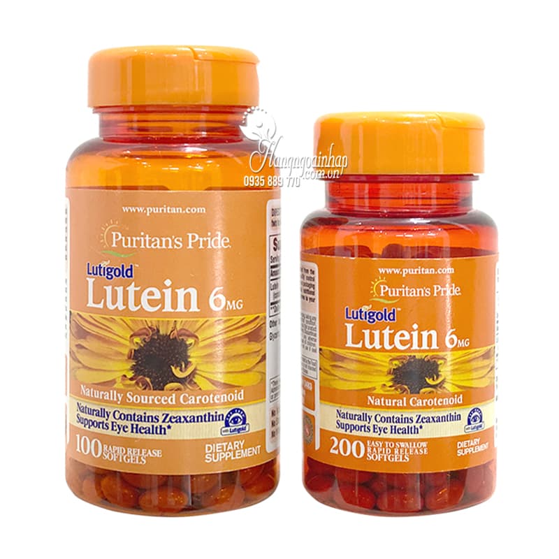 Viên uống bổ mắt Puritan&#39;s Pride Lutigold Lutein 6mg 100 viên của Mỹ