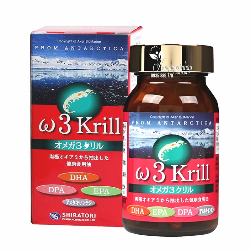 Dầu nhuyễn thể Omega 3 Krill Oil Shiratori 80 viên Nhật Bản