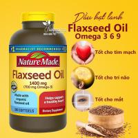 Dầu hạt lanh Omega 3 6 9 Flaxseed Oil Nature Made 1400mg mẫu mới