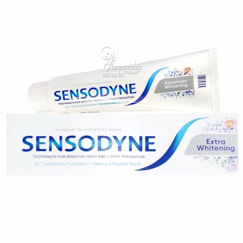 Kem đánh răng Sensodyne Extra Whitening dành cho răng ê buốt 184g