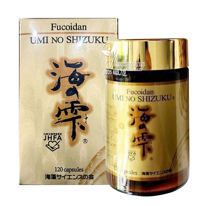 Fucoidan Umi No Shizuku nội địa Nhật Bản, hộp 120 viên