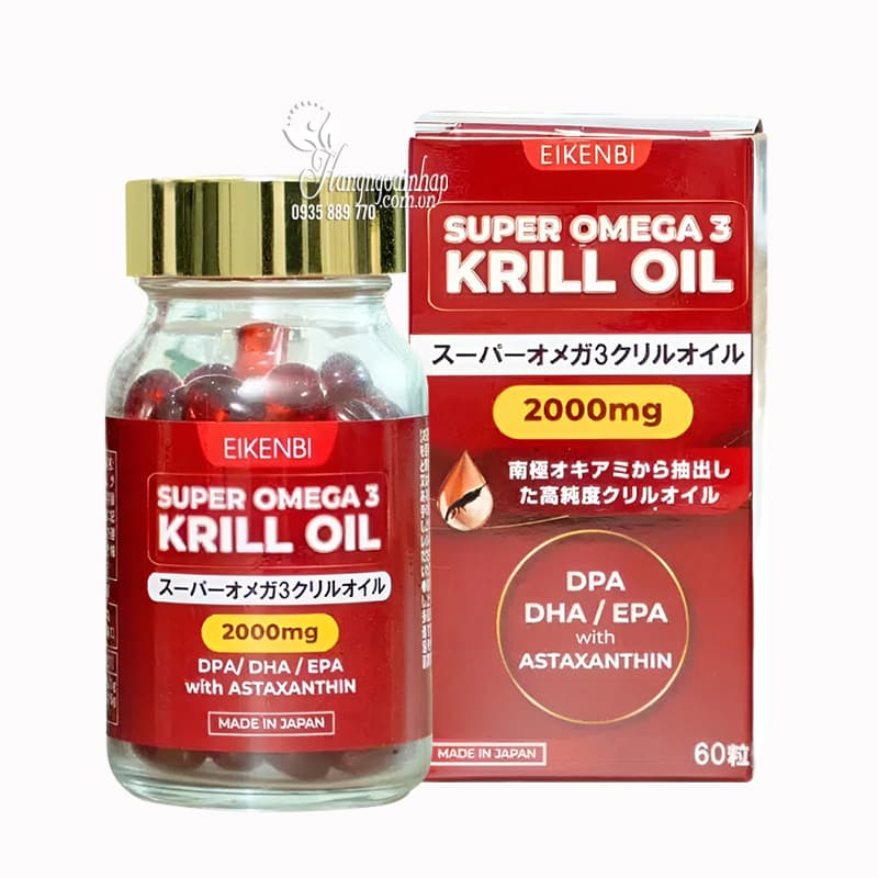 Dầu nhuyễn thể Super Omega 3 Krill Oil 2000mg Eikenbi