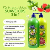 Sữa tắm gội cho bé Suave Kids 3 In 1 của Mỹ chai lớn 1,18 lít