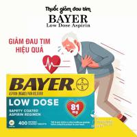 Thuốc giảm đau tim Bayer Low Dose Aspirin 81mg của Mỹ 400v