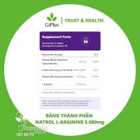 Viên uống L-Arginine 5000mg Natrol 90 viên của Mỹ 