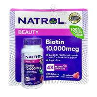 Viên ngậm mọc tóc Natrol Beauty Biotin 10000mcg 25...