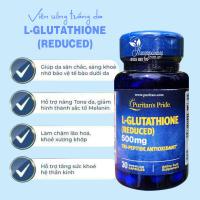 Viên uống trắng da L-Glutathione Reduced 500mg Puritan Pride 