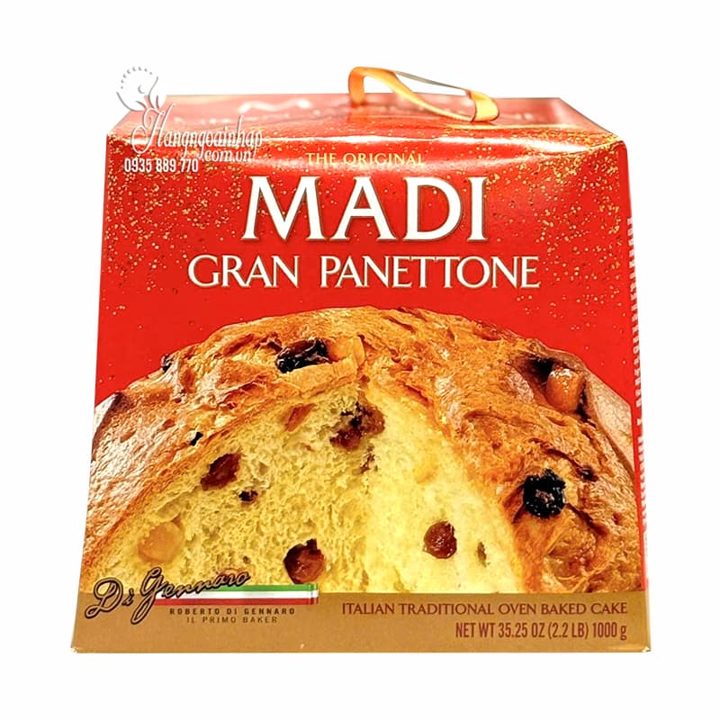  Bánh Madi Gran Panettone 1kg truyền thống của Ý