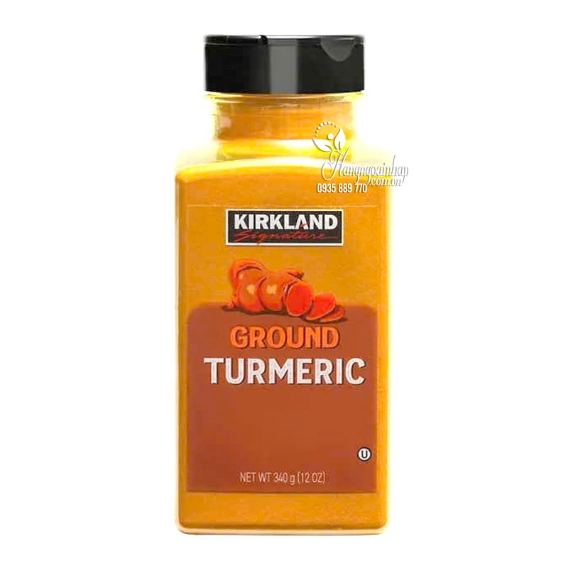 Bột nghệ Ground Turmeric Kirkland Signature của Mỹ hộp 340g 