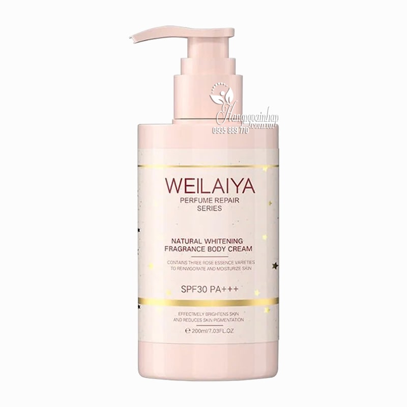 Kem body nâng tông Weilaiya Natural Whitening Fragrance 200ml