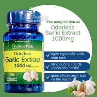 Viên uống tinh dầu tỏi Odorless Garlic Extract 1000mg Puritans Pride