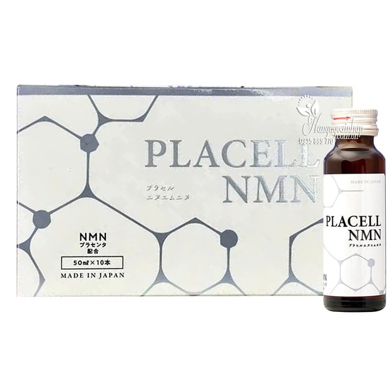 Nước uống trắng da Placell NMN của Nhật Bản hộp 10 chai x 50ml