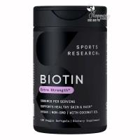 Viên uống Sports Research Biotin Extra Strength 5000mcg của Mỹ