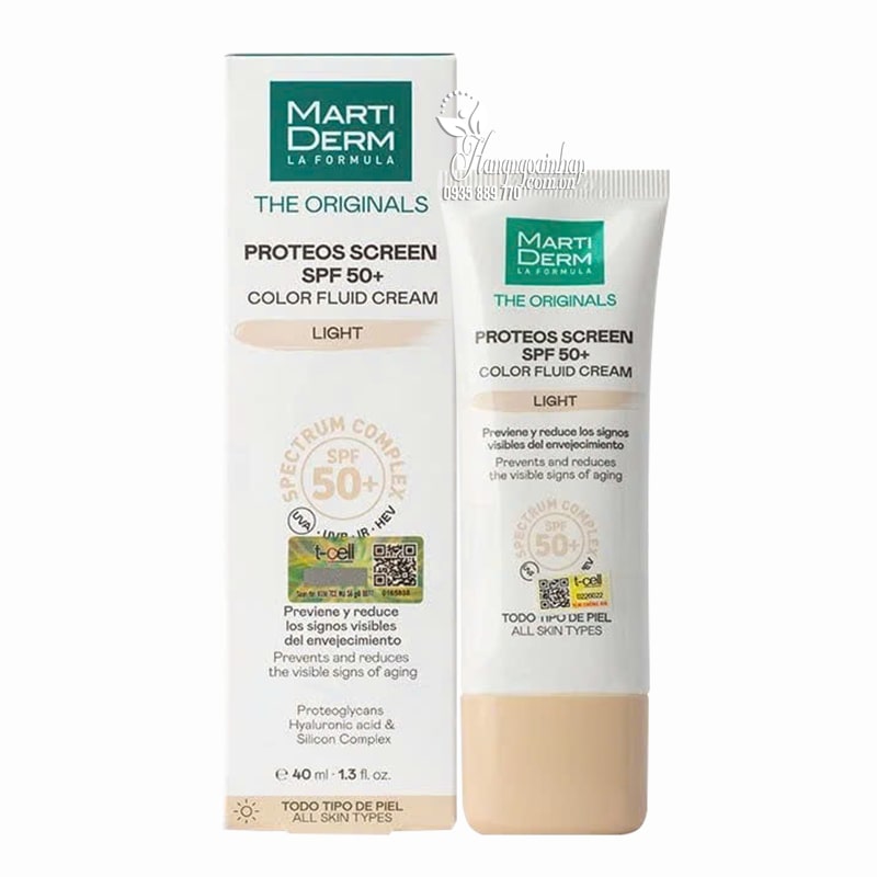 Kem chống nắng nâng tông MartiDerm The Originals Light 40ml