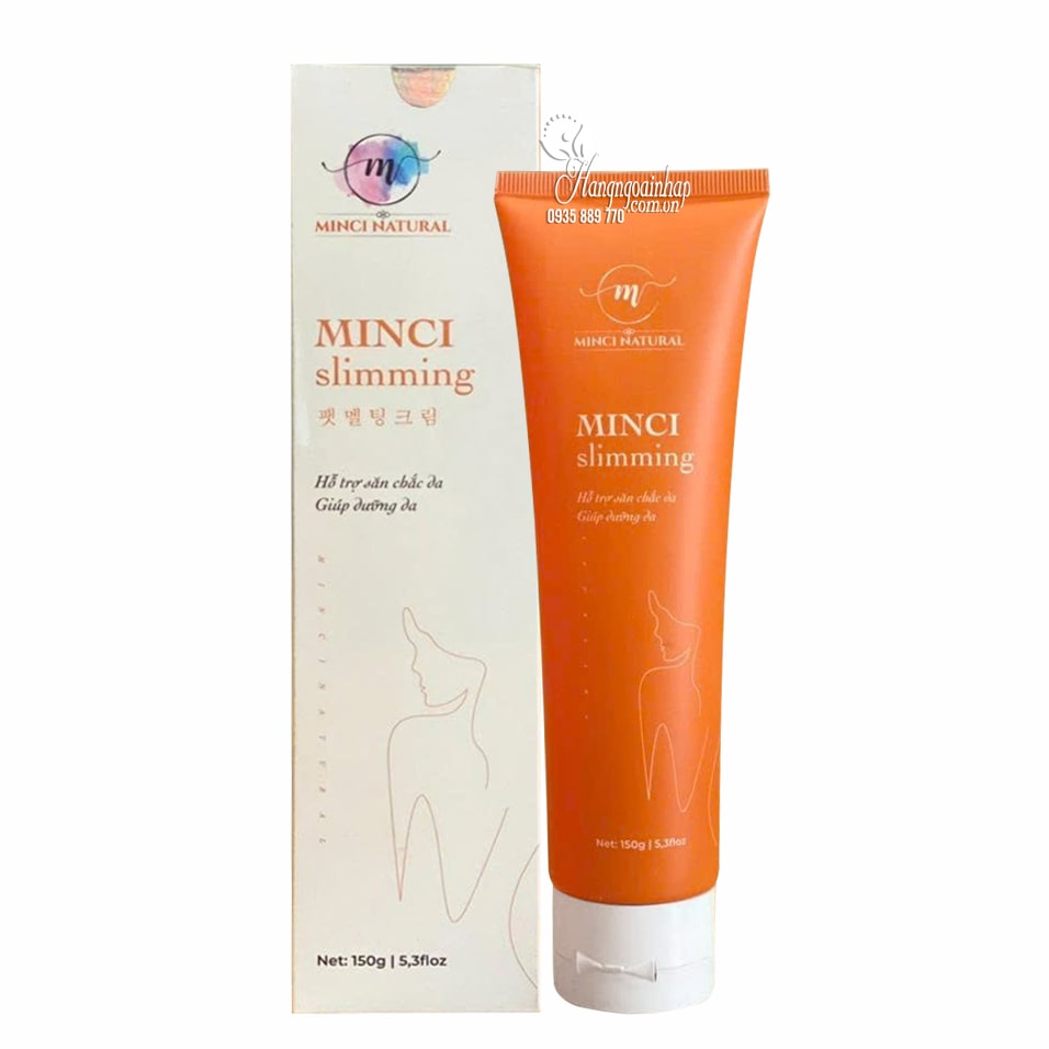 Kem tan mỡ hỗ trợ giảm cân Minci Slimming tuýp 150g chính hãng