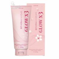 Kem body nâng tông Eikenbi Glow X3 Tone Up Body Cream 200g