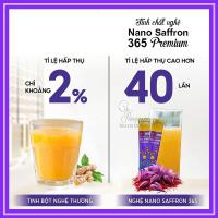 Tinh chất nghệ Nano Curcumin Saffron 365 Premium hộp 30 gói