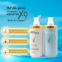 Set dầu gội xả Voudioty Keratin X9 Biotin & Collagen của Ý