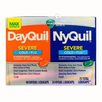 Viên uống trị ho cảm cúm Dayquil & Nyquil Severe 7...