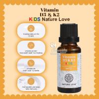 Vitamin D3 K2 Kids Nature Love cho bé chai 20ml của Đức