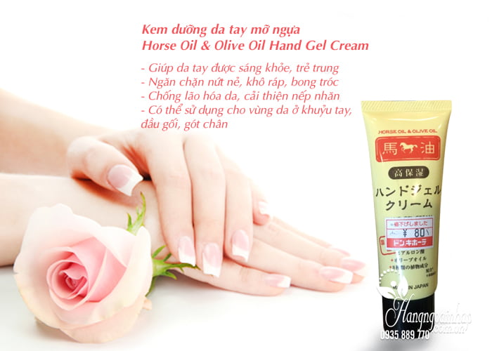 Kem dưỡng da tay mỡ ngựa Horse Oil & Olive Oil Hand Gel Cream 4