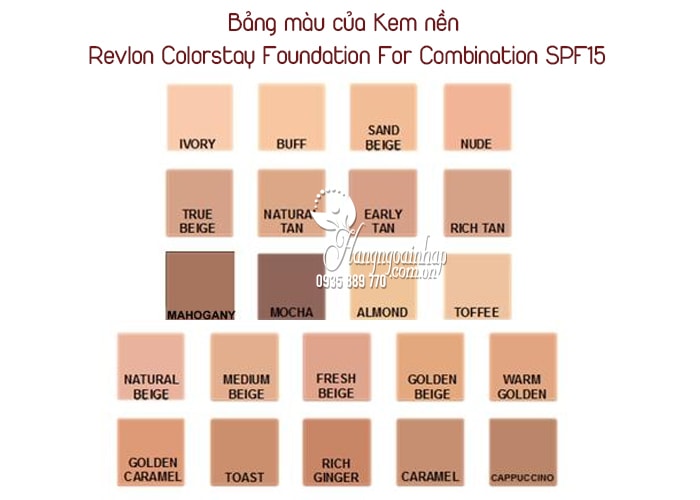 Kem nền Revlon Colorstay Foundation For Combination SPF15 3