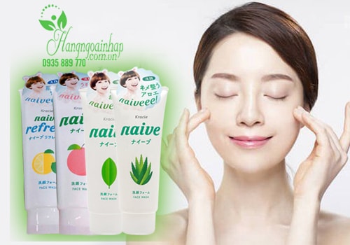 Sữa rửa mặt Kracie Naive Face Wash 130g của Nhật Bản