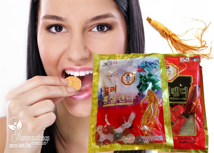 Kẹo hồng sâm con hạc Red Ginseng Candy 200g của Hàn Quốc