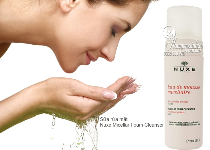 Sữa rửa mặt Nuxe Micellar Foam Cleanser 150ml của Pháp 1