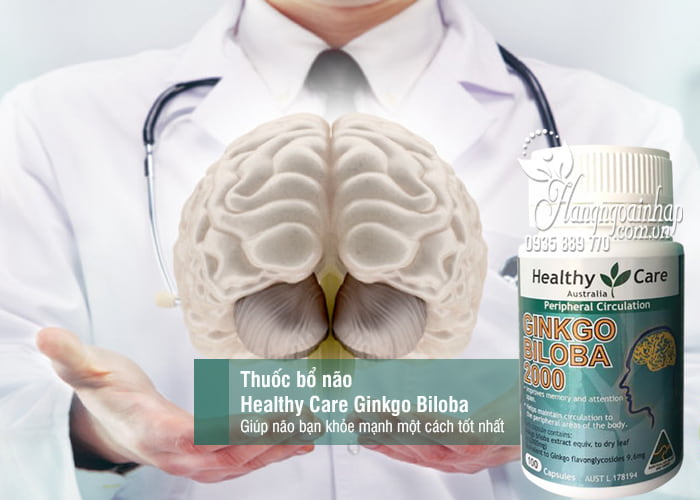 Thuốc bổ não Healthy Care Ginkgo Biloba 2000mg 100 viên của Úc 1
