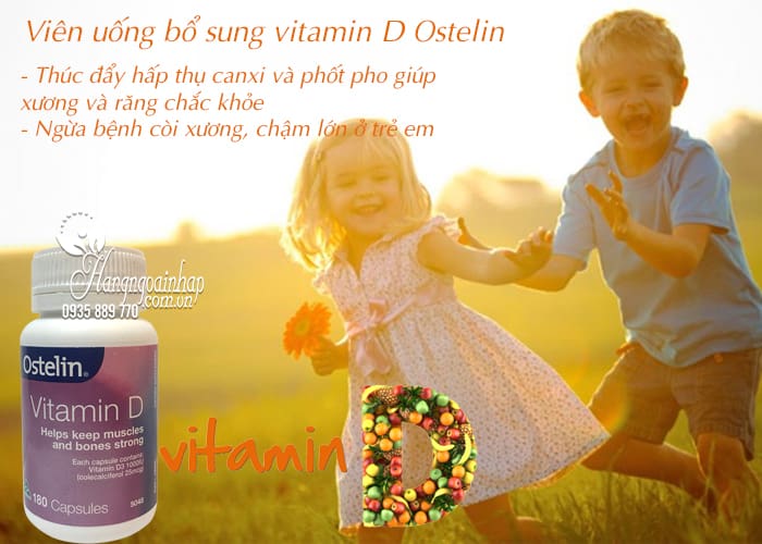 Viên uống bổ sung vitamin D Ostelin 180 viên chính hãng Úc  4